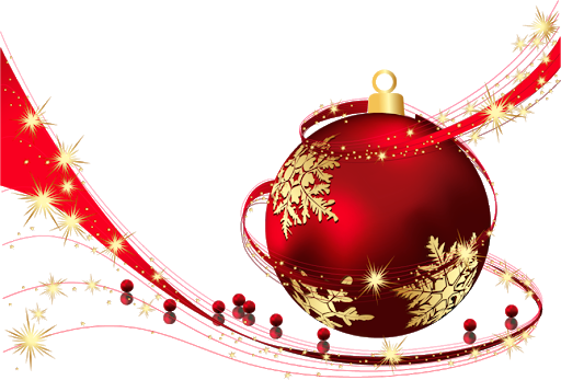 Red Christmas Bauble PNG Image