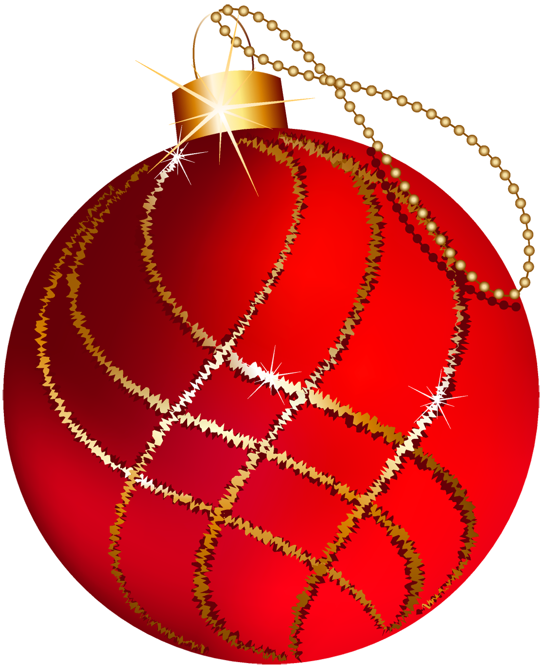 Imagem vermelha do PNG da bauble da bauble do Natal