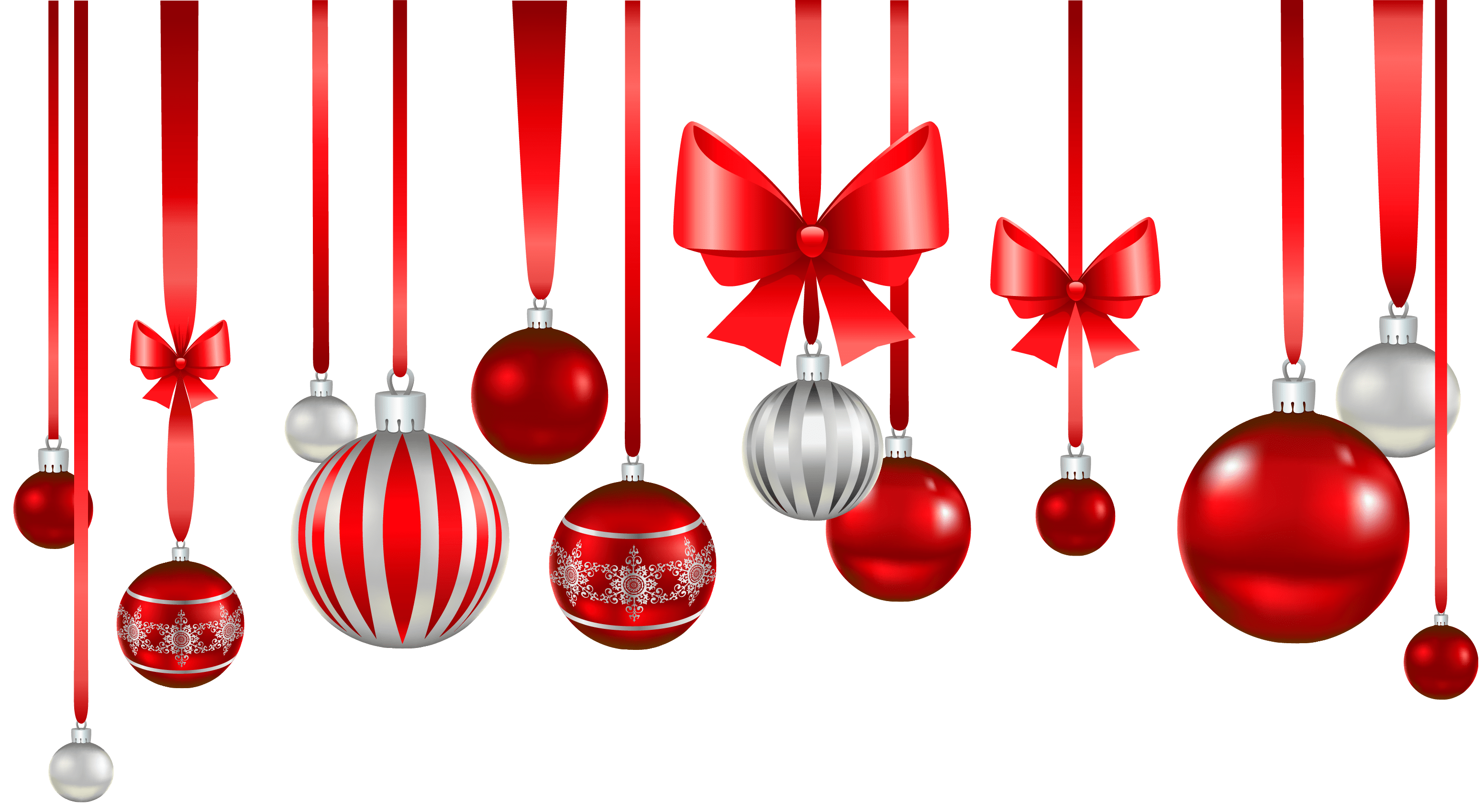 Red Christmas Bauble PNG Transparent Picture