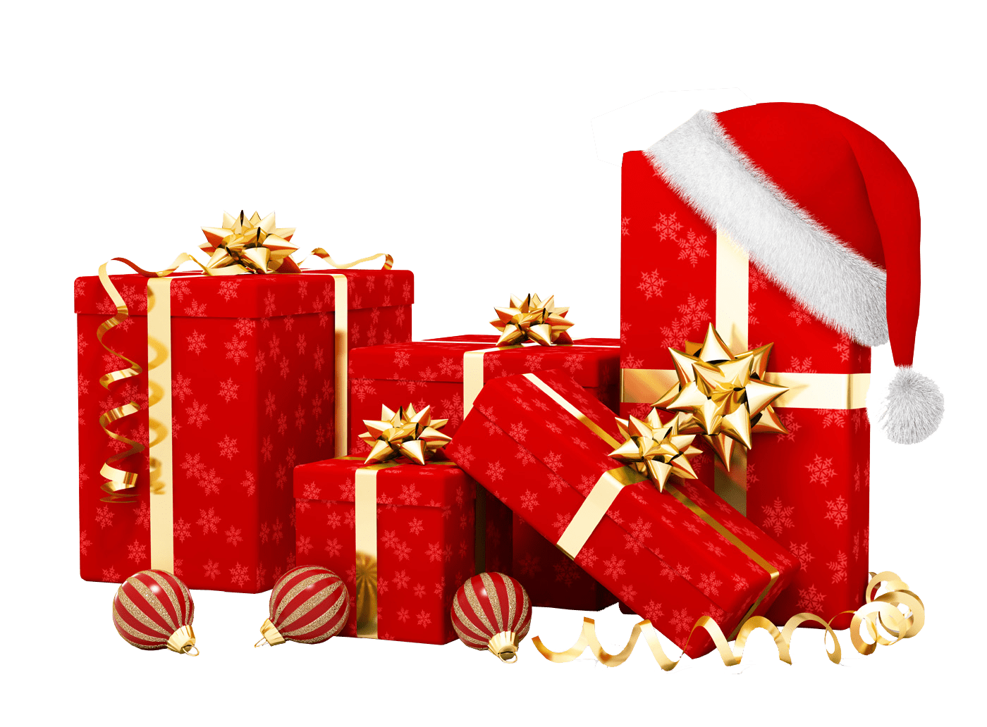 Red Christmas Regalo PNG Clipart