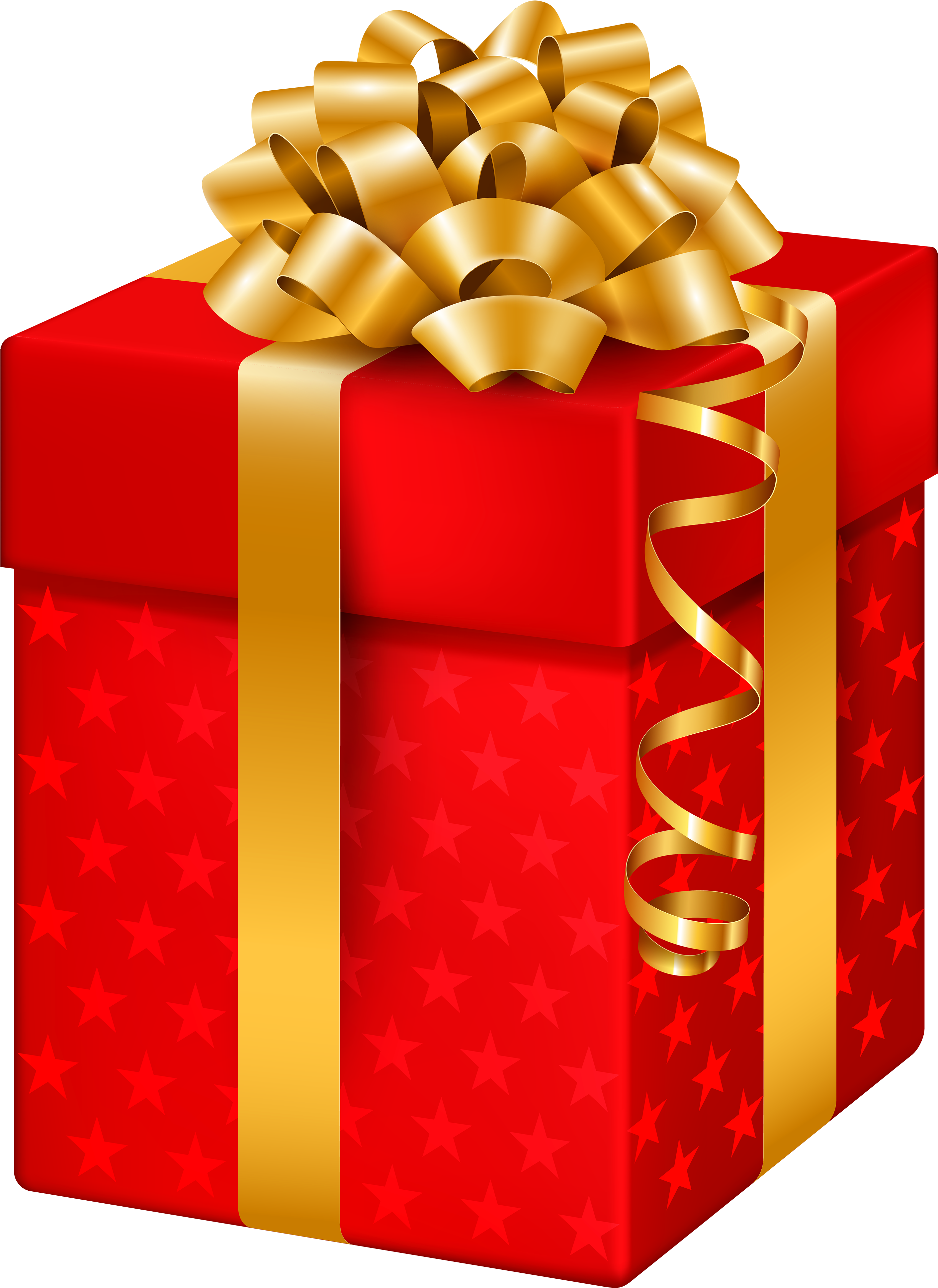 Red Christmas Gift PNG Pic