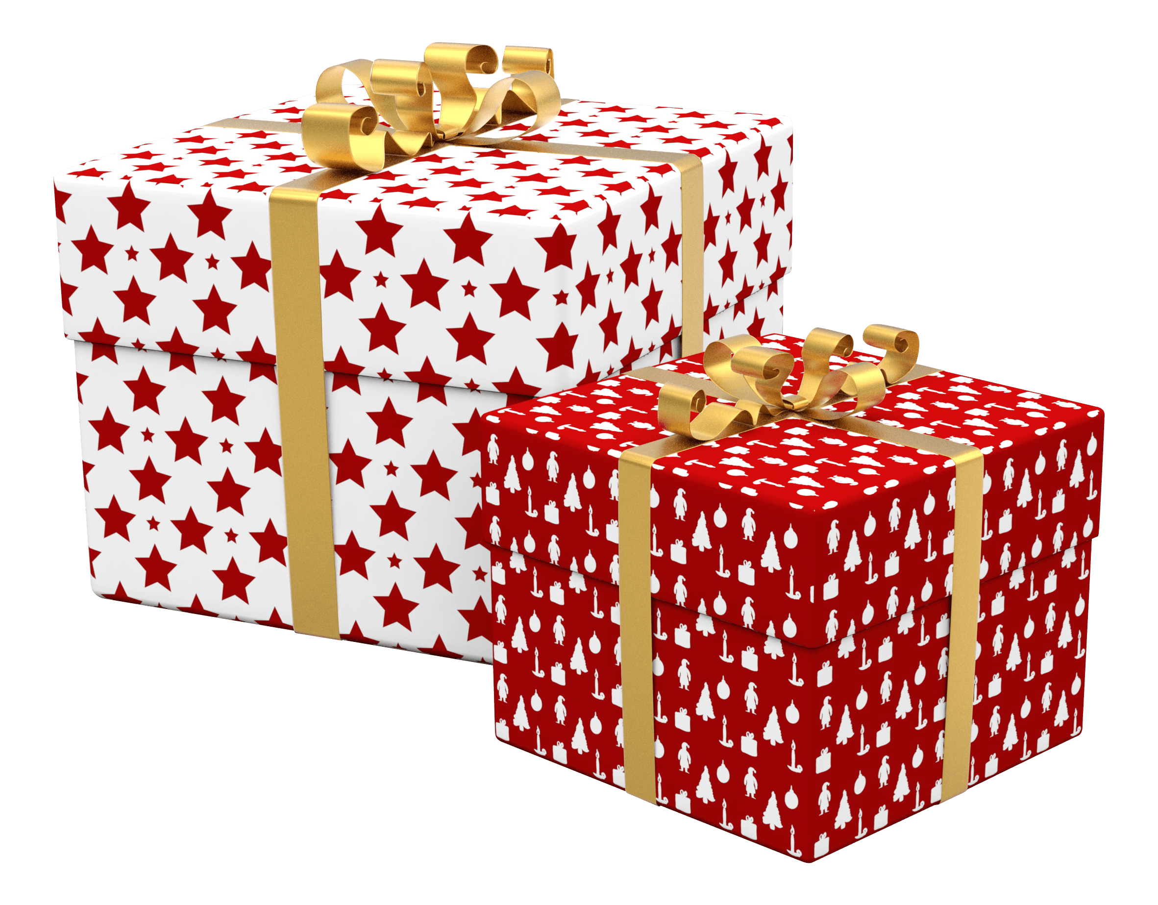 Red Christmas Gift Transparent PNG
