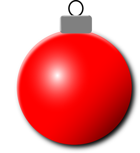 Red Christmas Ornaments PNG Photo
