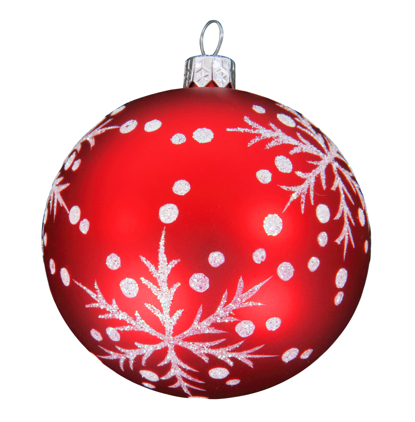 Red Christmas Ornaments PNG Transparent Picture