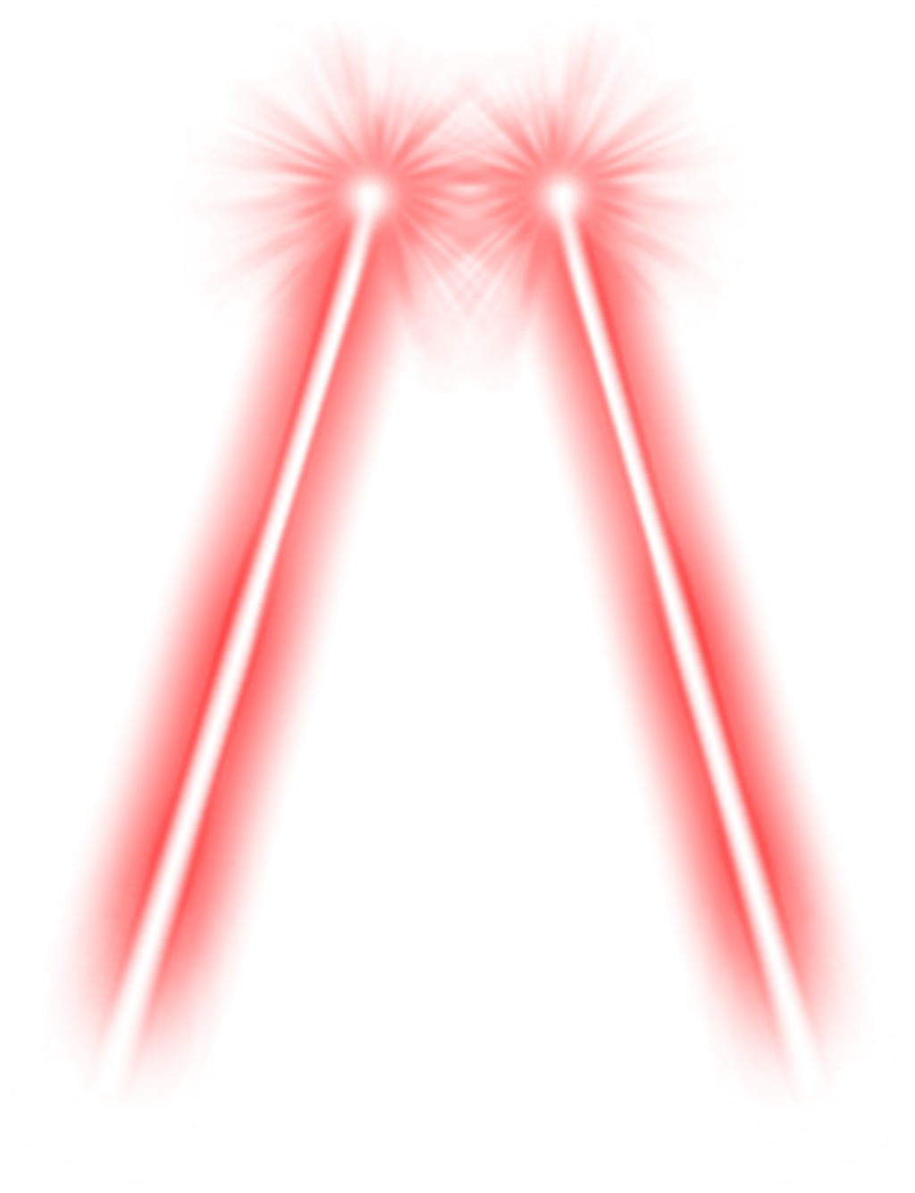 PNG Transparan laser merah