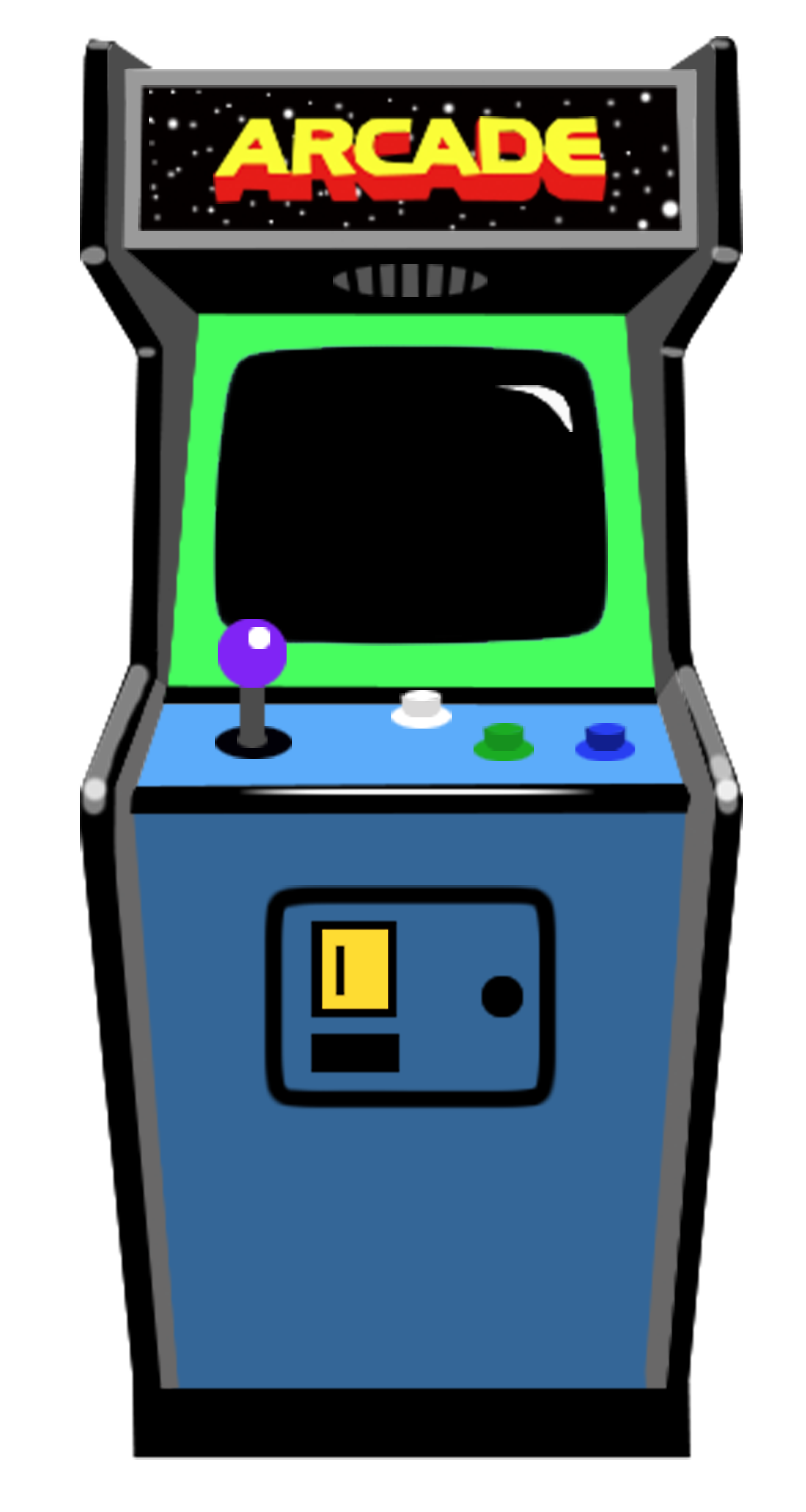 Retro-Arcade-Maschine PNG-Bild