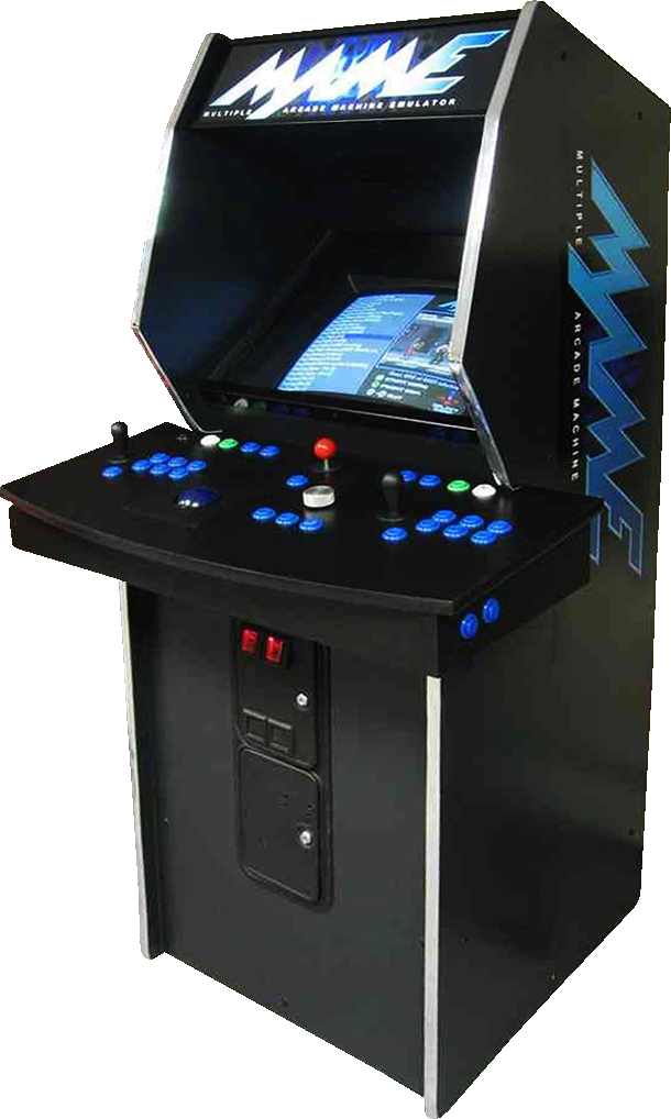 Transparenter Hintergrund der Retro-Arcade-Maschine