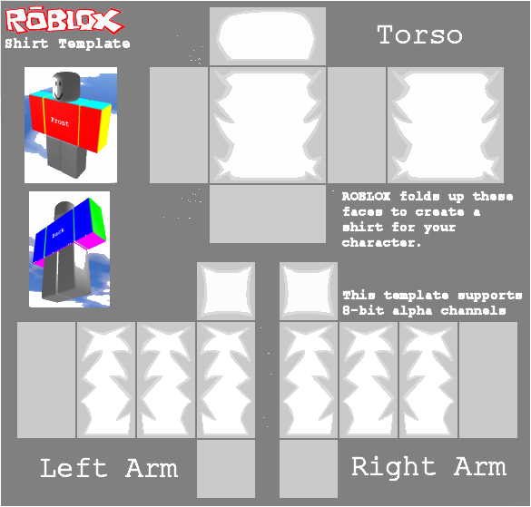 Roblox Shaded Shirt Template Download PNG Image PNG Mart