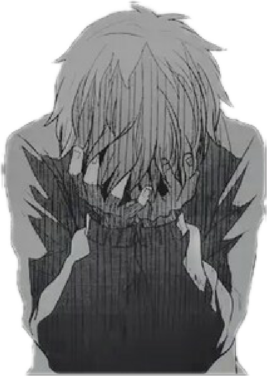 Sad Anime Boy Transparent PNG