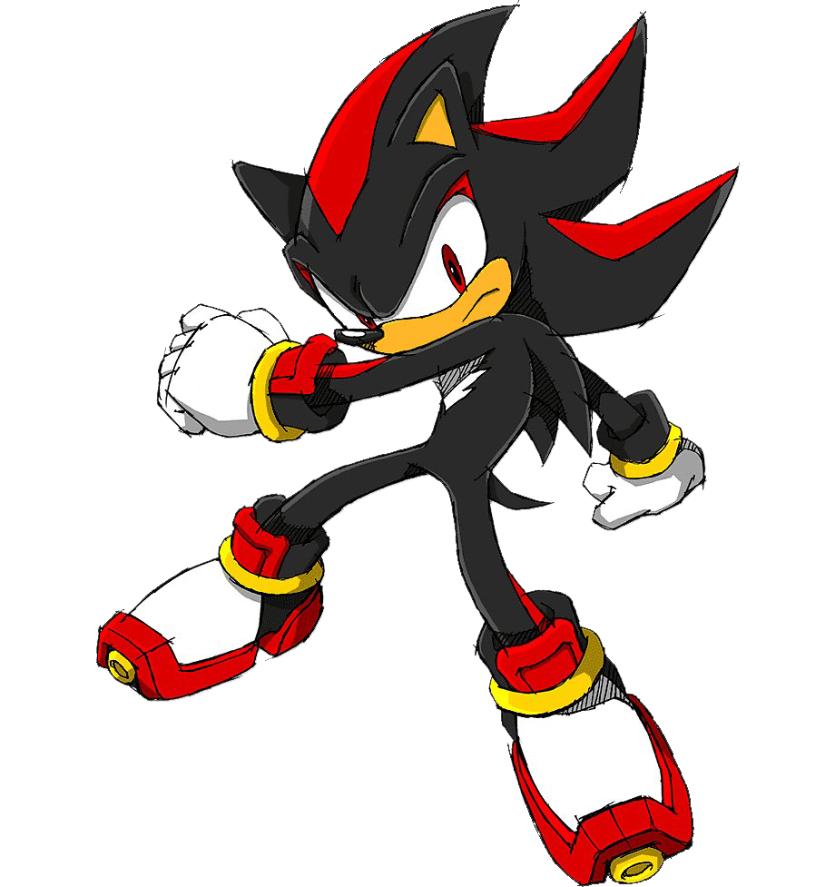 Schatten des Igel-Sonic-transparenten Hintergrunds