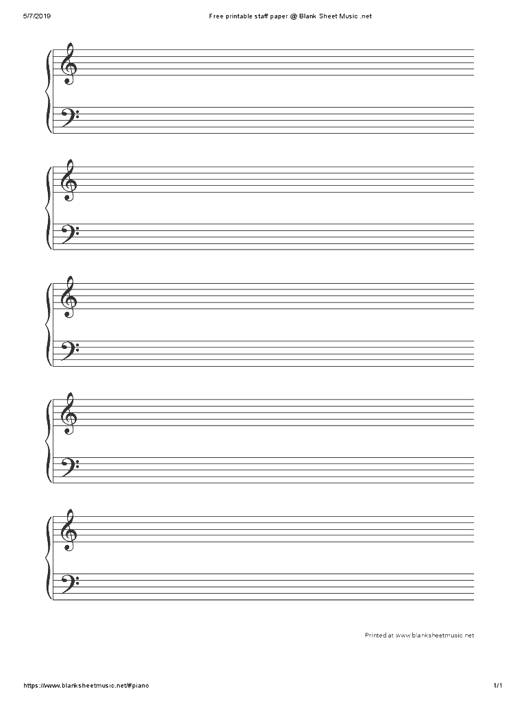 Sheet Music Blank PNG File