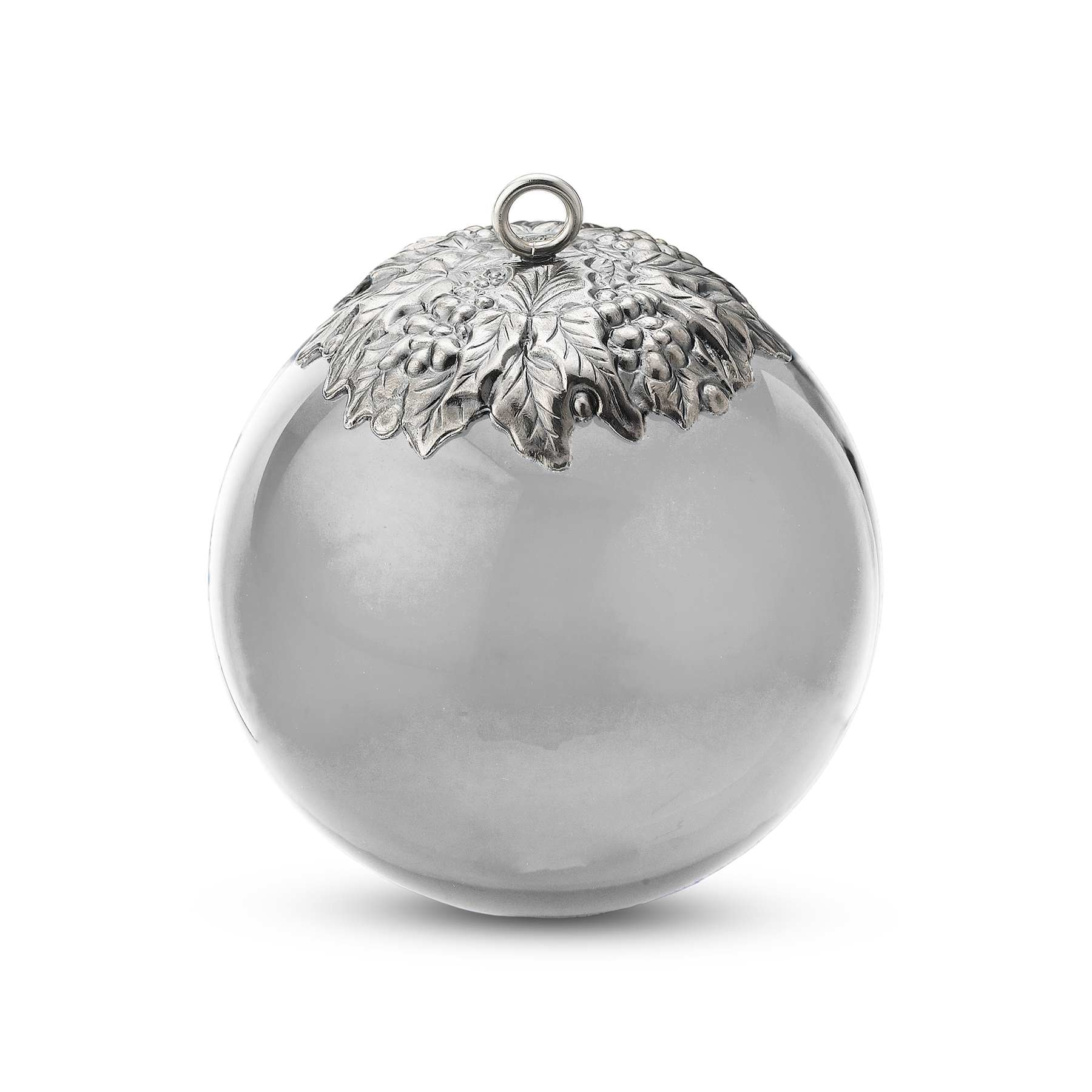 Silver Christmas Ornaments PNG File