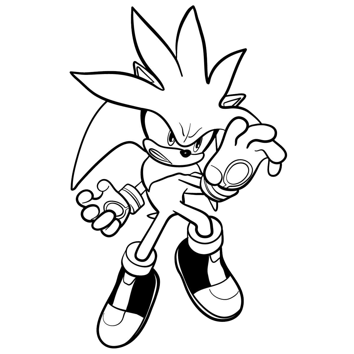 Silver The Hedgehog PNG Image