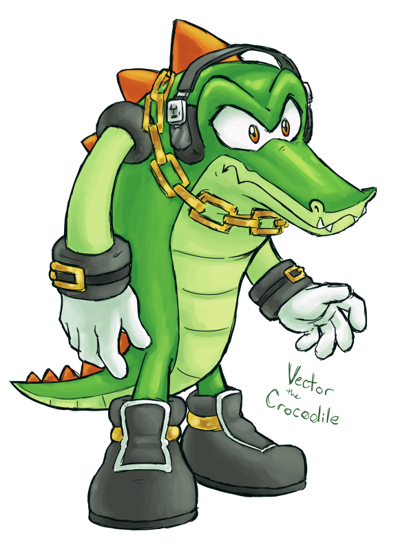 Sonic Vector Alligator PNG Transparent Image