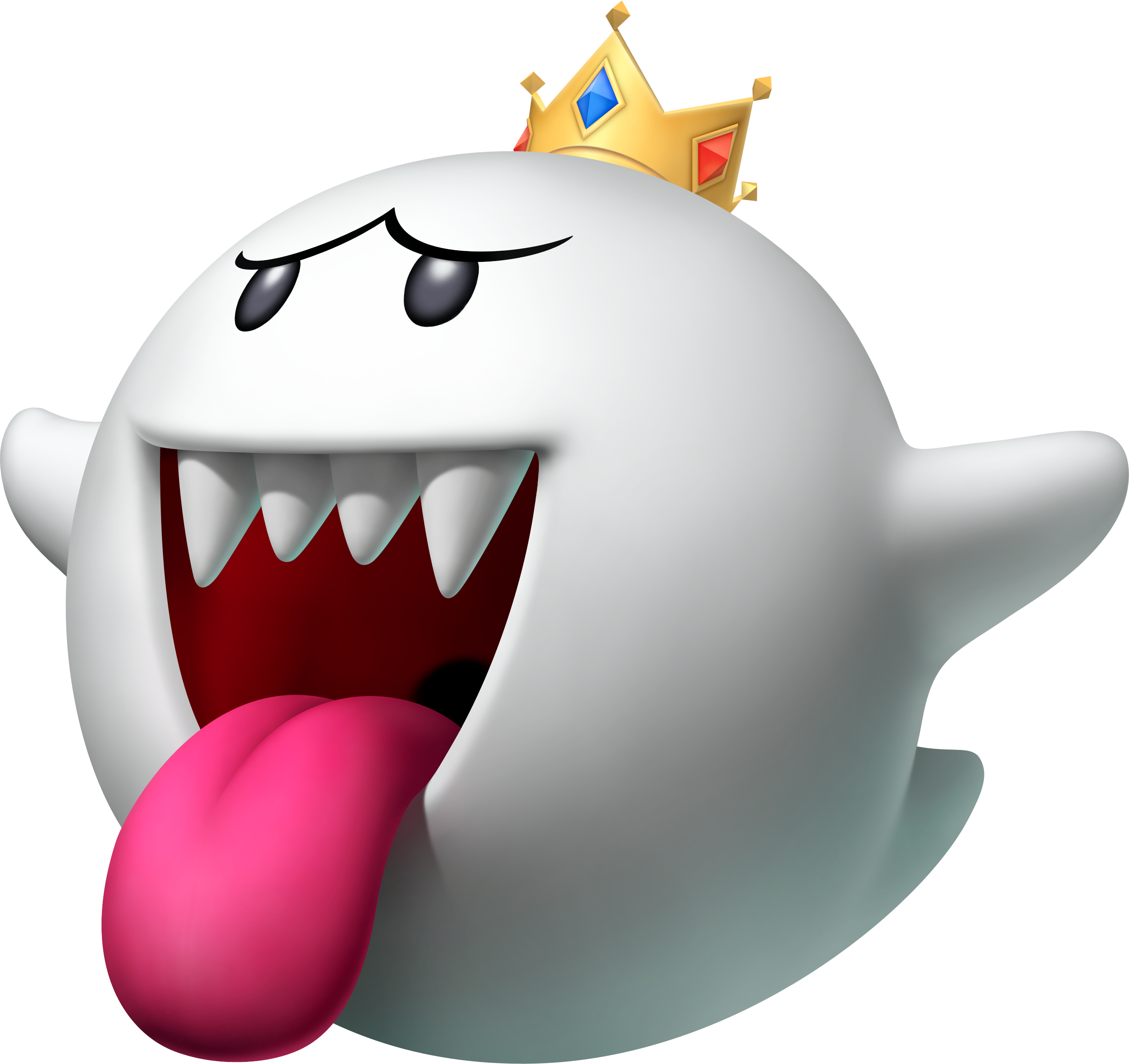 Super Mario Bros King Boo Transparent Gambar PNG