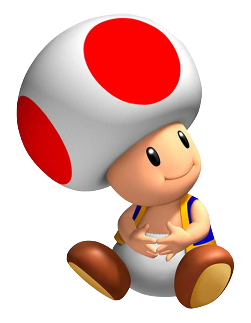 Super Mario Bros Toad Hintergrund PNG