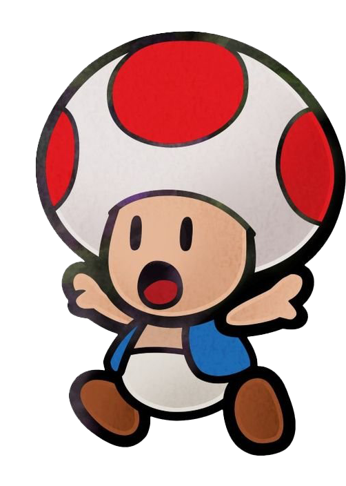 Super Mario Bros Toad PNG Hintergrundbild