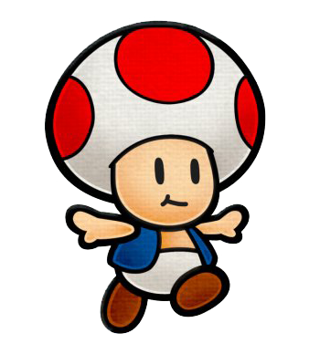 Super Mario Bros Toad PNG clipart
