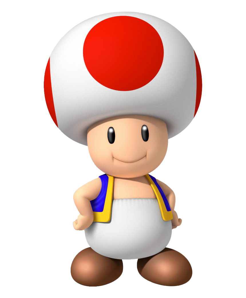 Super Mario Bros Toad PNG Arquivo