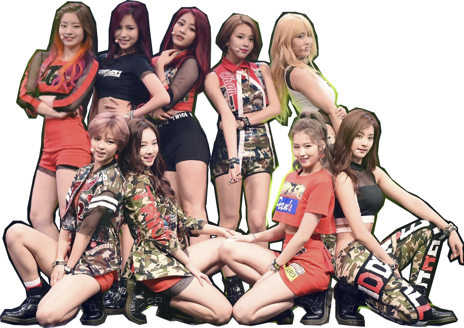 TWICE Group PNG File