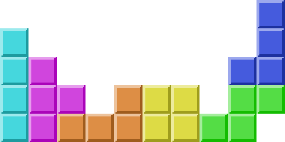 Gambar Latar Belakang Tetris PNG