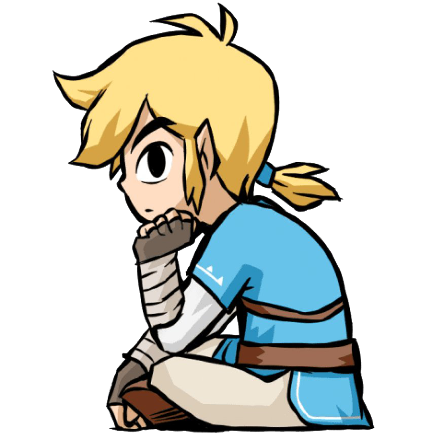 ตำนานของ Zelda Link พื้นหลังโปร่งใส