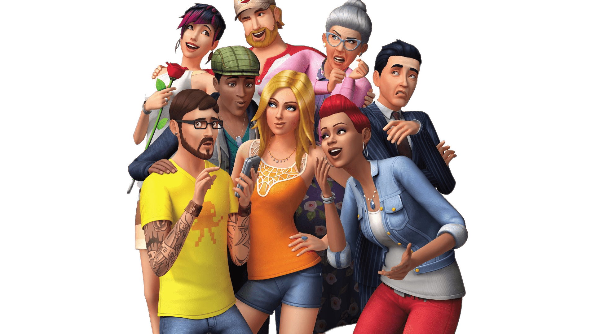 Os caracteres sims PNG pic