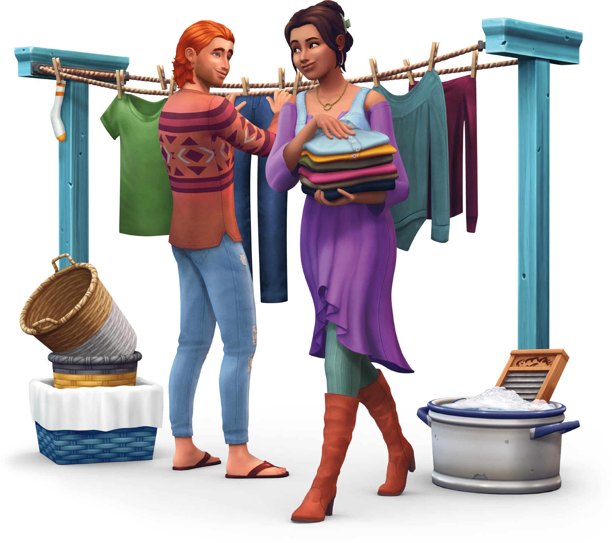 The Sims Characters PNG Transparent Image