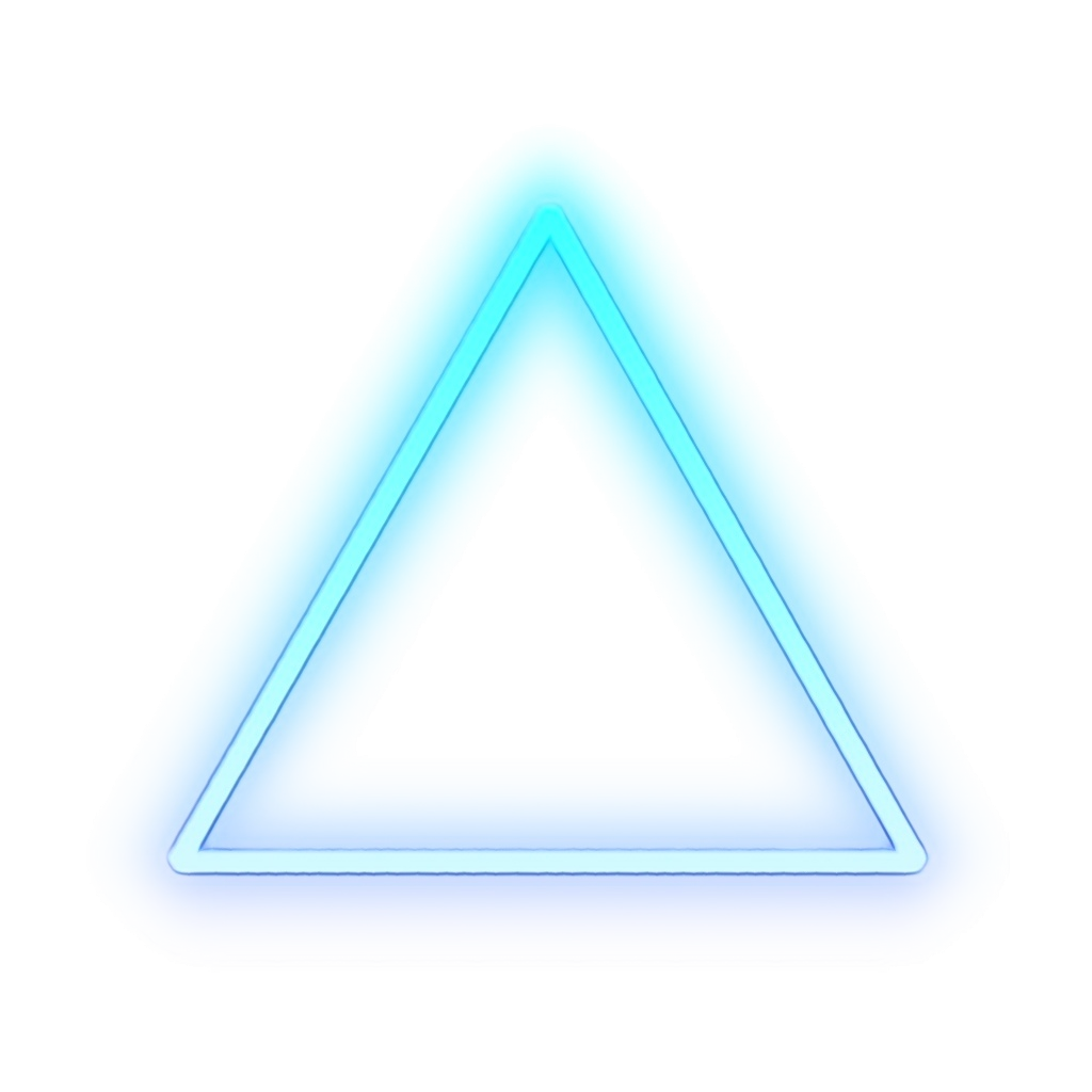 Triangle Glow Light Effect PNG Image