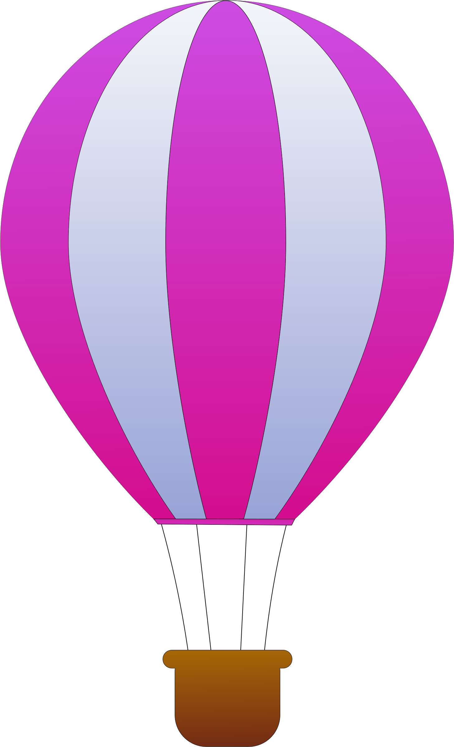 Vector Colorful Air Balloon Transparent PNG