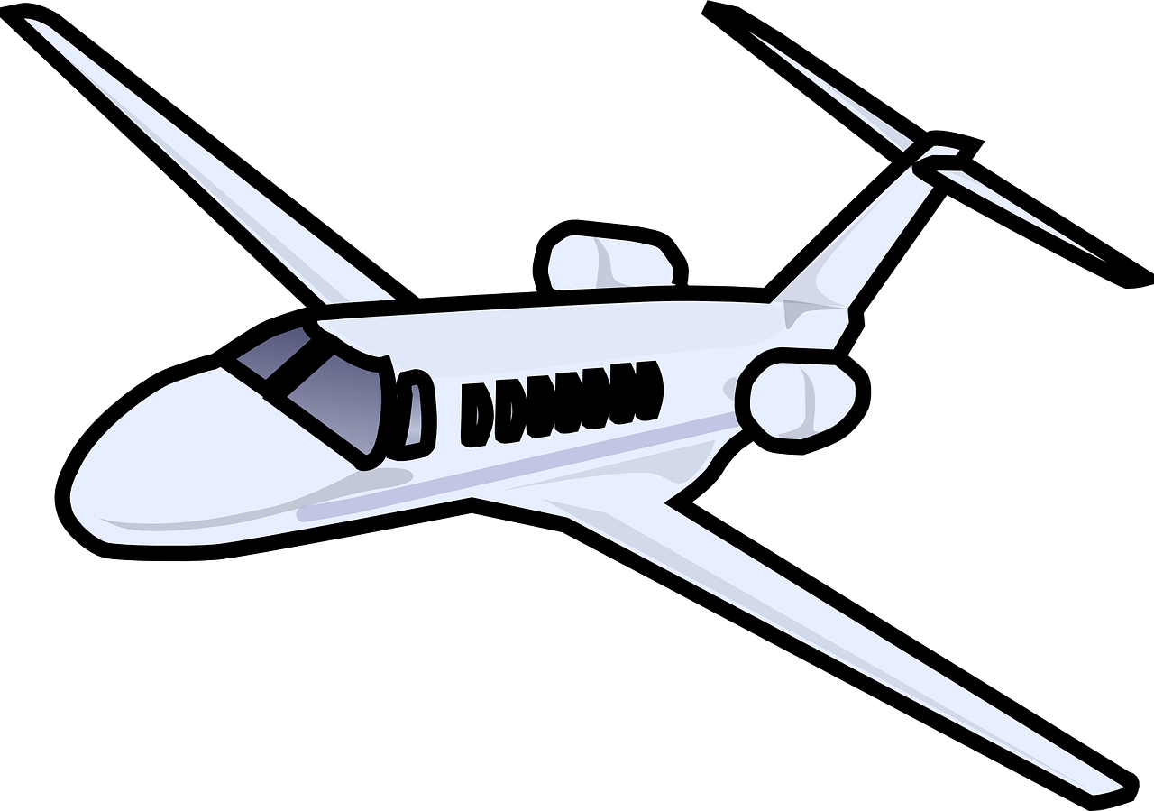 Vector Flying Airplane Transparent Background