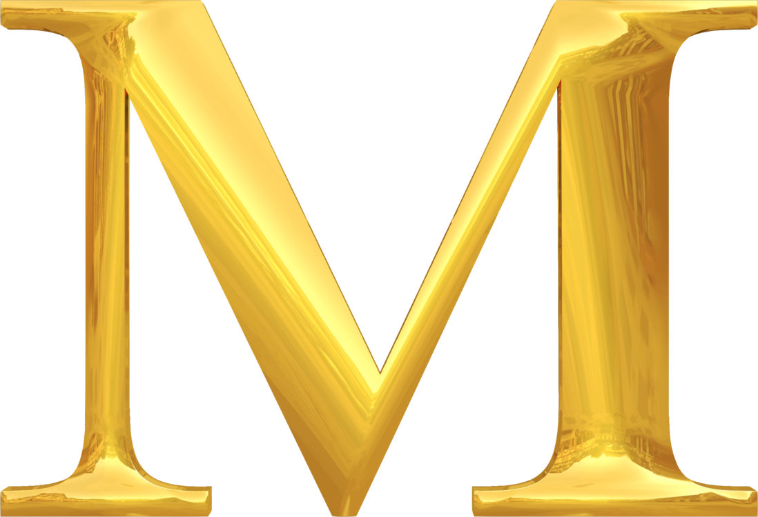 Vector Gold Alphabet PNG Transparent Image