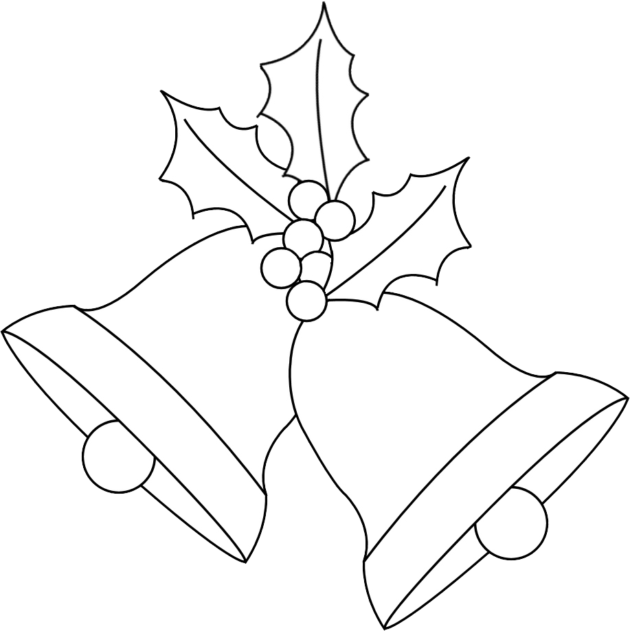 Bell de Noël blanc PNG Transparent