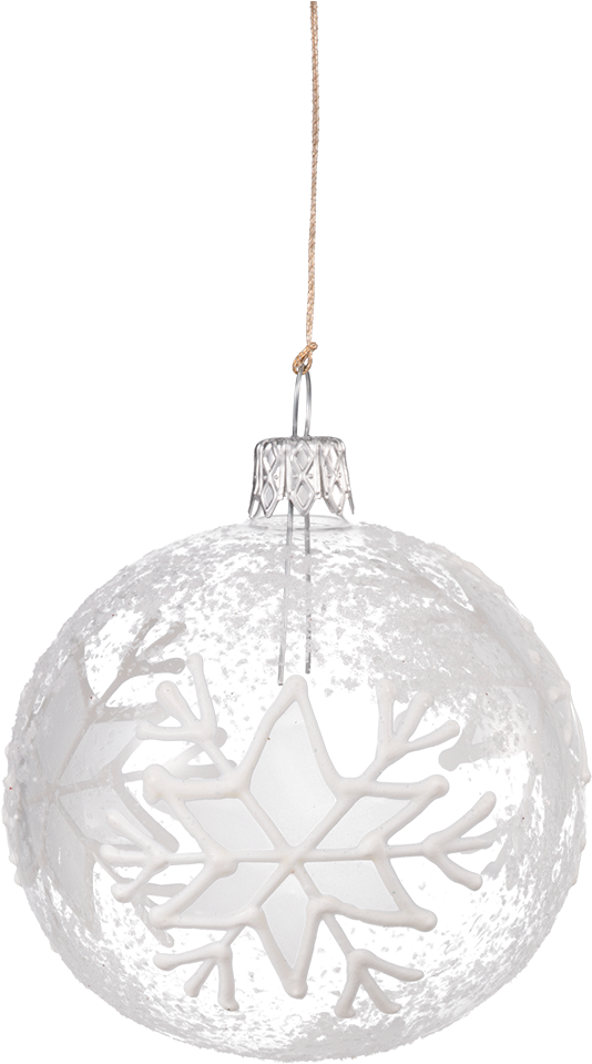 White Christmas Ornaments PNG Pic