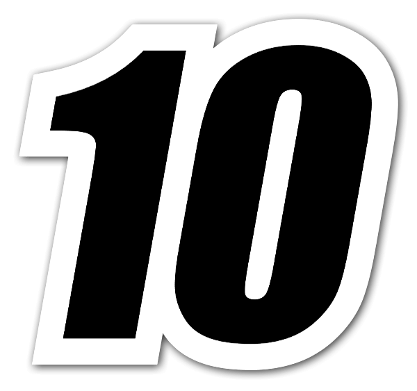 10 Number PNG Transparent Image