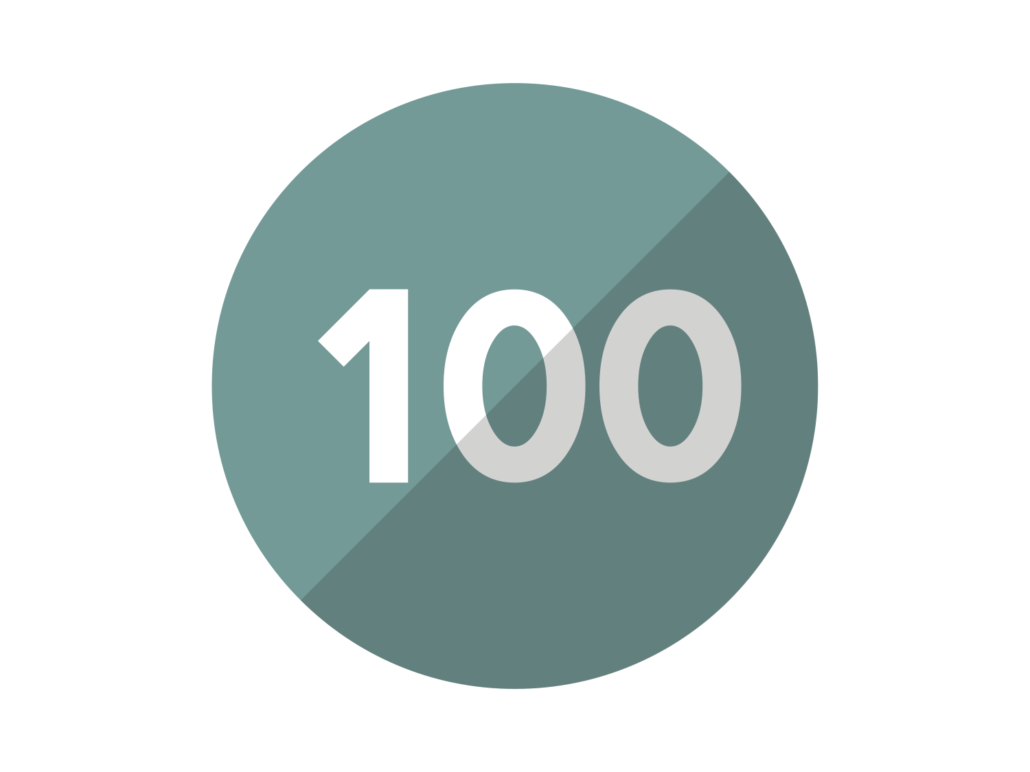 100 Number PNG Free Download
