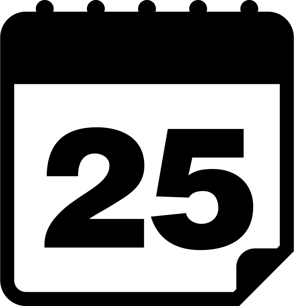 25 Number PNG Transparent Picture
