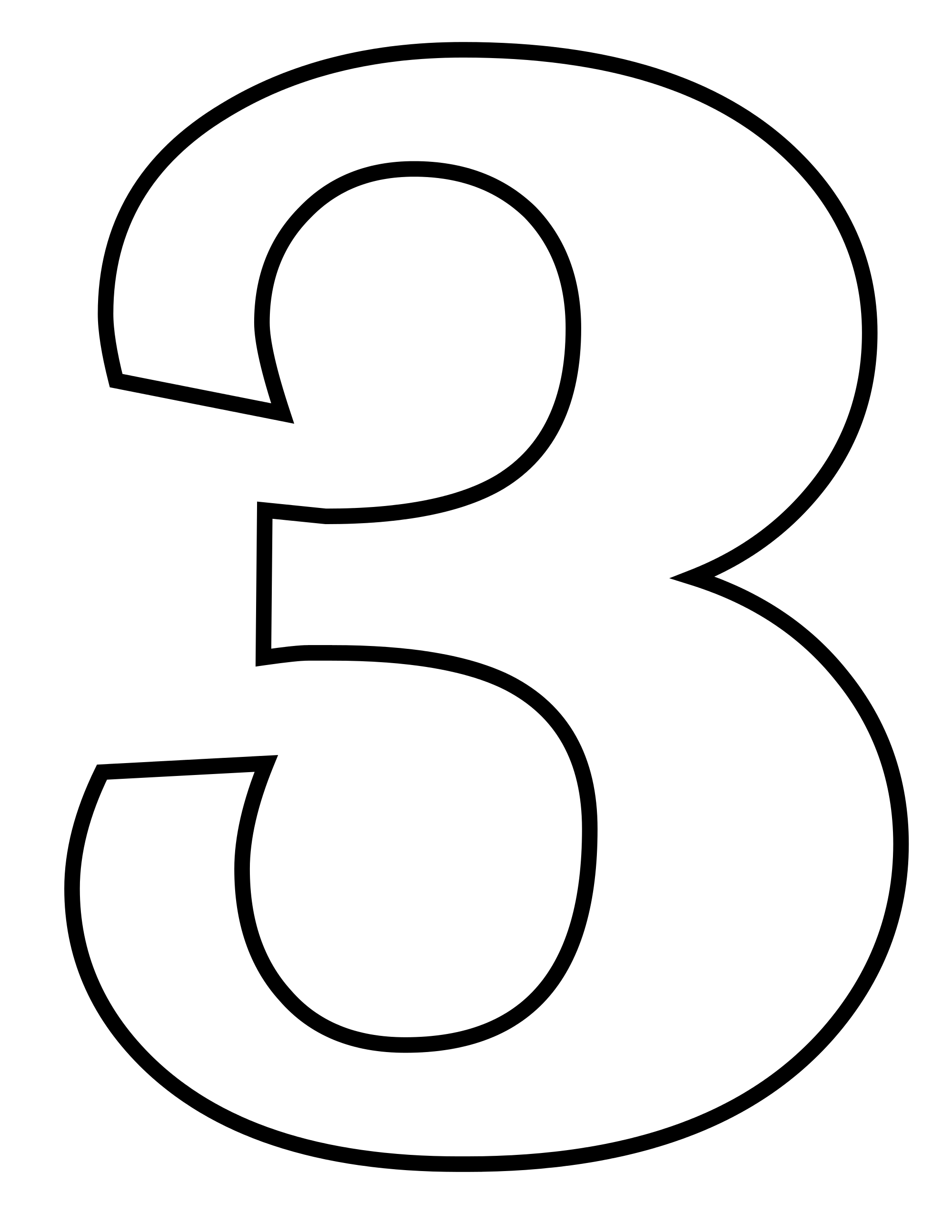 3 Number PNG Transparent Image