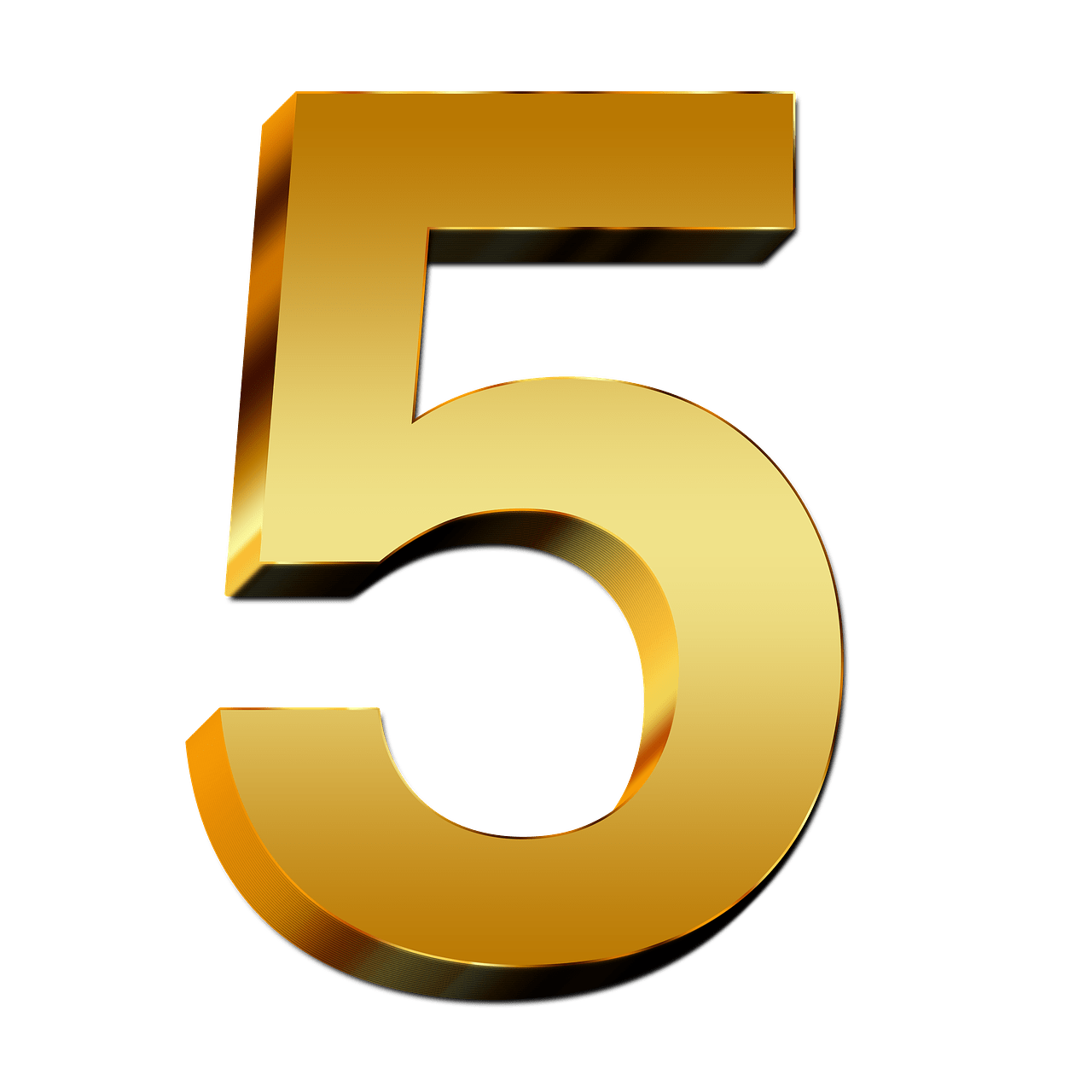 5 Number PNG Clipart