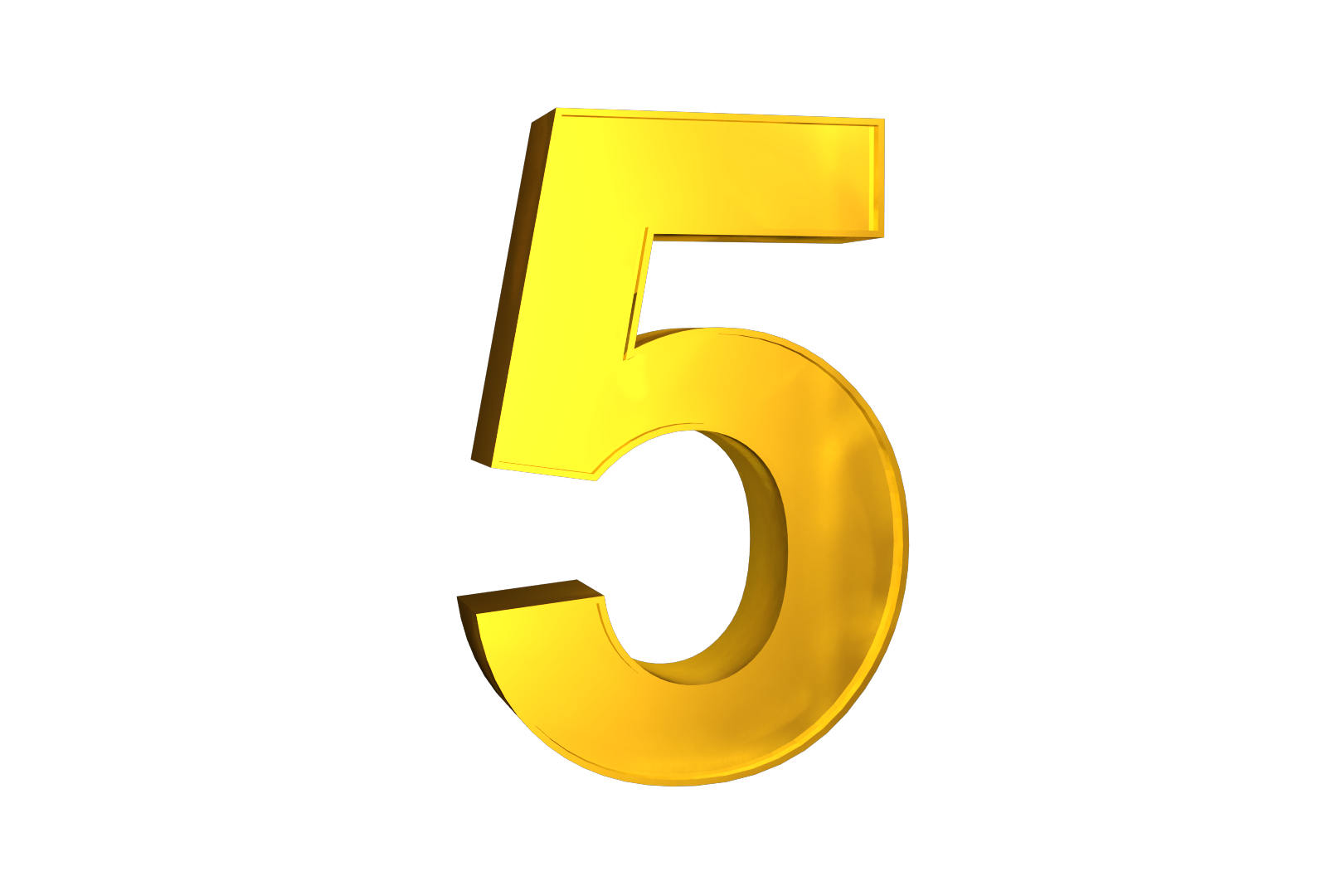 5 Number PNG Transparent HD Photo