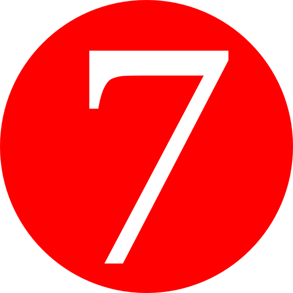 7 Number Background PNG