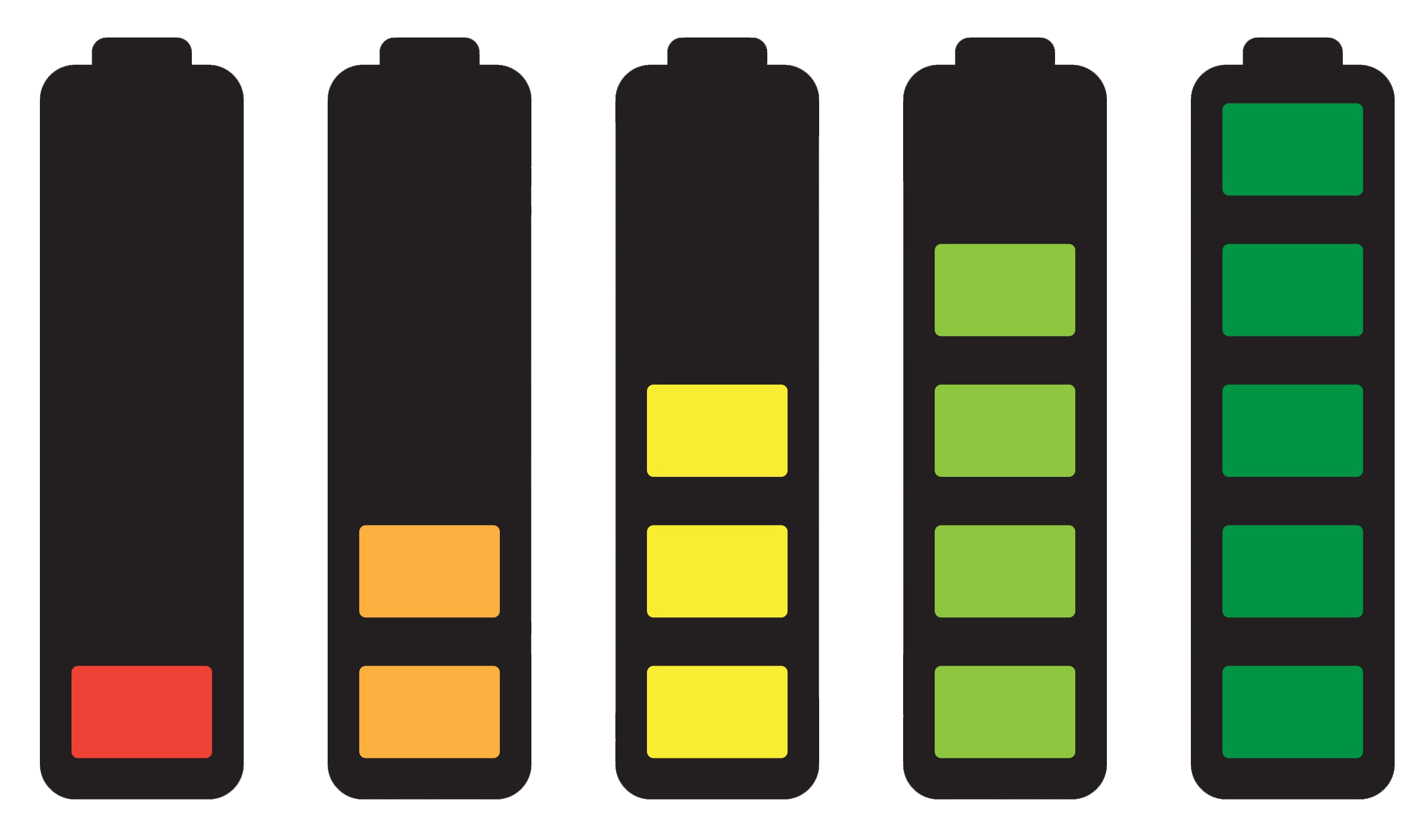 Símbolo de carregamento de bateria Android PNG transparente