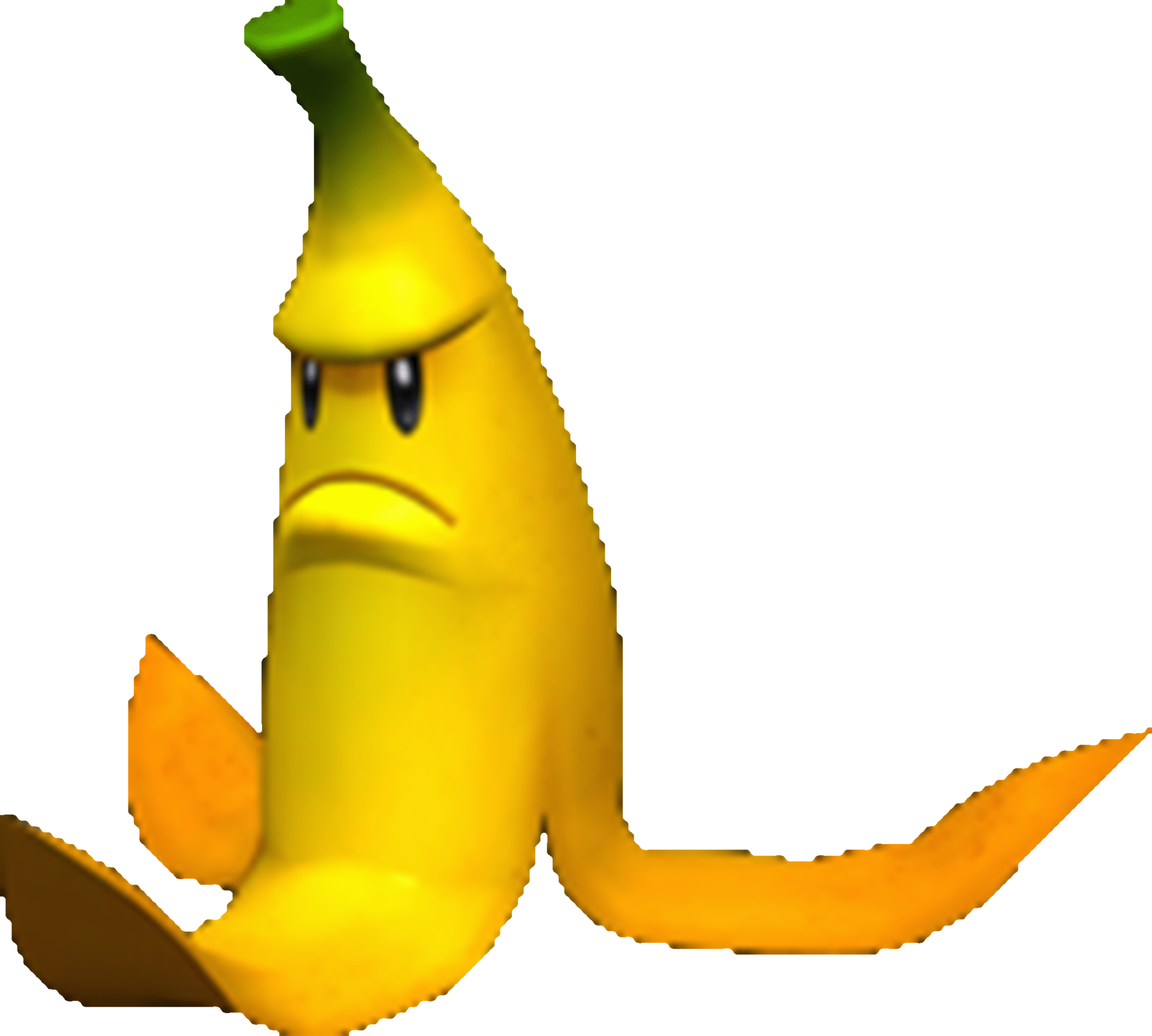 Злой банановый кожурный прозрачный PNG