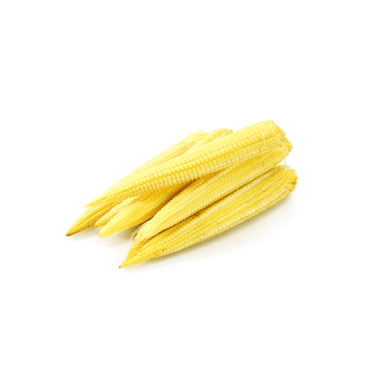 Baby Corn Cobs Peeled Transparent PNG