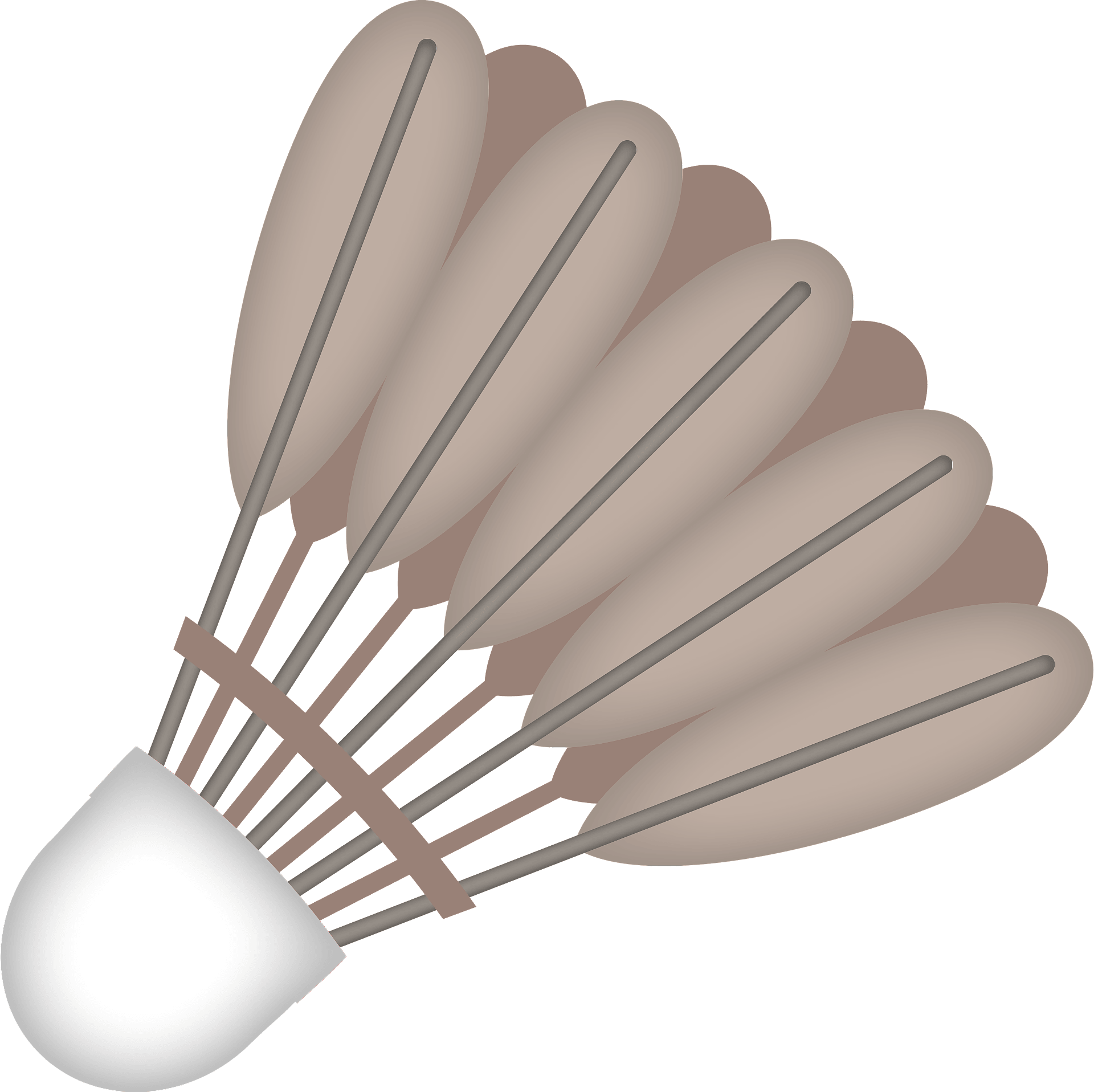 Badminton Shasttlecock-Symbol transparent PNG