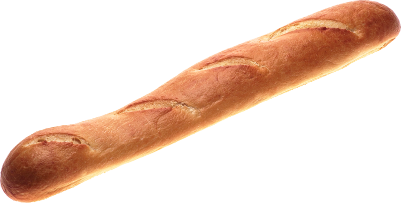 Baguette pão rústico vara transparente PNG