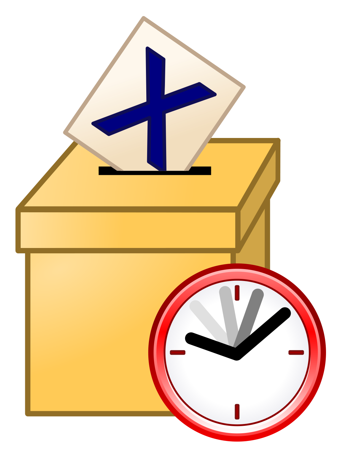 Wahlkastenuhr transparent PNG
