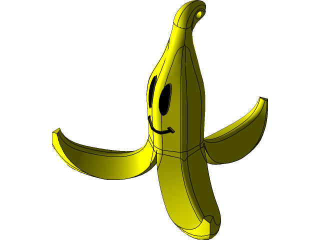 Banana Peel Emoji PNG