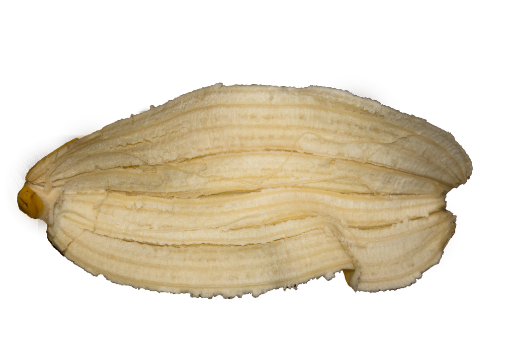 Peel de plátano dentro PNG transparente