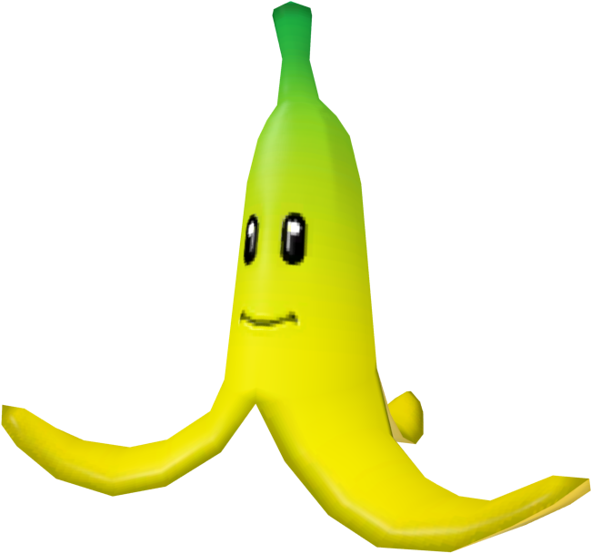 Peel Banana Mario Kart PNG